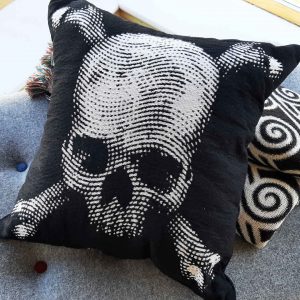 The Jolly Roger Cushion in woven fabric finish